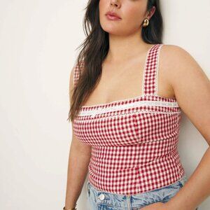 reformation eloise linen top NWT